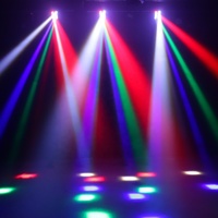 Lumière de scène à tête mobile LED RGBW à faisceau lumineux 8X5W à haute luminosité, contrôle DMX512, pour fête, DJ, discothèque, éclairage de concert