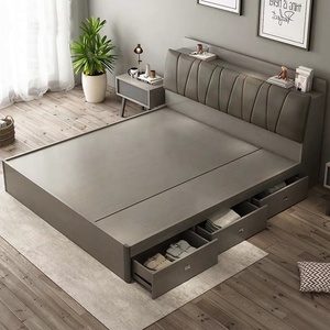 Ensembles de meubles de maison usine moderne Table de chevet Table penderie <span class=keywords><strong>porte</strong></span> Hôtel Queen King Size Canapés-lits - Product Image 4