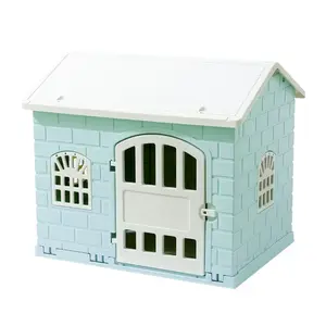 2022 New Easy To Assemble Virgin PP Material Pet Dog House Foldable Dog Barn With Toilet