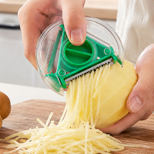 3-<b>in</b>-1 Stainless Steel Peeler with Rotary Blade, Multifunctional Fruit Vegetable Cutter <b>Kitchen</b> Gadgets for Commercial <b>Kitchen</b> - Product Image 4