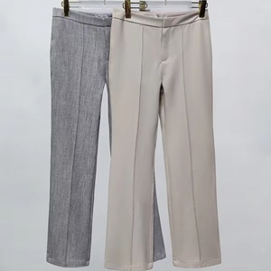 Pantalones de Mujer al por Mayor, Personalizados OEM/ODM, de Cintura Alta, Pierna Ancha, Estilo Casual y a la Moda - Product Image 1