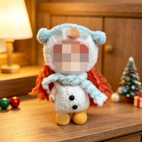 [Uniquement en tissu] Accessoires pour poupées, vêtements pour poupées en peluche de 10 cm, style de vêtements de poupée.