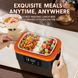 Popularly Sold Private Model Electric Lunch Box 1.8L Capacity Stainless Steel Inner Pot Battery Powered Portable Car <b>Outdoor</b> Use - Product Image 6
