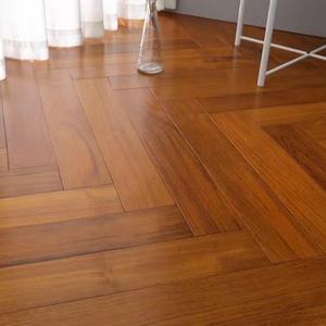 내화 미얀마 티크 단단한 나무 바닥 버마어 경목 바닥 럭셔리 인테리어 클릭 쪽모이 세공 헤링본 나무 바닥 - Product Image 5