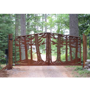 ड्राइववे के लिए कस्टम खूबसूरती से धातु कास्ट आयरन ट्री गेट डिजाइन - Product Image 2