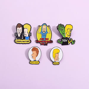 Beavis Butt-Head drôle dessin animé comédie broche Mtv spectacle de musique sac à dos Badge vêtements fête nationale Halloween fonte fée - Product Image 1
