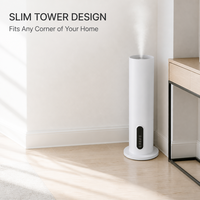 Humidificateur d'air ultrasonique à brume froide électrique de 5 litres avec faible niveau sonore, garantie d'un an pour une utilisation domestique et au bureau