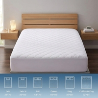 Protège-matelas imperméable hypoallergénique de qualité supérieure, housse matelassée en polyester, vente en gros d'usine, taille personnalisée
