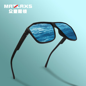 แว่นกันแดดโพลาไรซ์สำหรับผู้ชายจาก Matlrxs กรอบเต็มทรงสี่เหลี่ยมผืนผ้า UV400 P1879กันแสงสะท้อนสำหรับขับรถ - Product Image 1