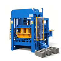 Machine à blocs entièrement automatique QT4-15 pour la production de briques, faible coût de main-d'œuvre, au Nigeria
