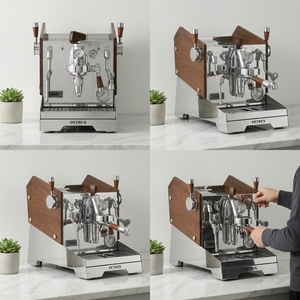 Machine à café expresso professionnelle commerciale, tête de groupe E61, double chaudière, acier inoxydable, pression 15 bars, pompe semi-automatique - Product Image 3