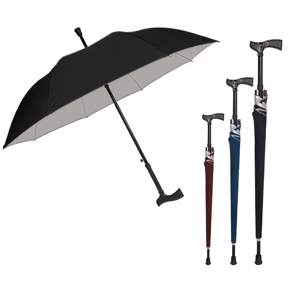 Parapluie de golf semi-automatique droit de bâton de marche de haute qualité de voyage pour la pluie avec le logo