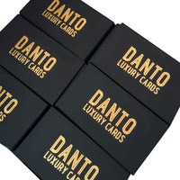 Adhésion de luxe personnalisée Emballage en carton noir rigide magnétique Carte de crédit VIP boîte-cadeau pour une carte de crédit