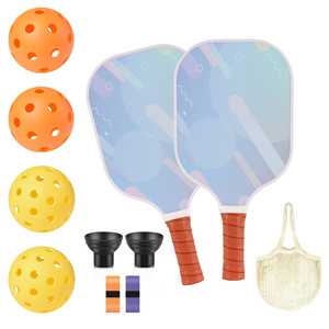 Raquettes de pickleball en fibre de verre T300, poignée antidérapante en fibre de carbone, équipement de sport de plein air, raquettes de plage pour adultes, design personnalisé - Product Image 5