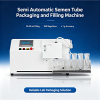 Nouvelle machine semi-automatique de remplissage et d'emballage de tubes de semence de haute qualité, mise à jour 2026, pour élevages porcins RS-SA-360
