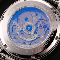Montres mécaniques en acier pour entreprise, avec calendrier et petite seconde, de conception et fabrication usine, pour marque privée