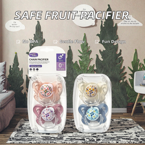 Vente Flash : Sucette Bébé en Silicone de Qualité Alimentaire Sans BPA pour 0-12 Mois, Design Portable avec Motif Fruits Frais - Product Image 3