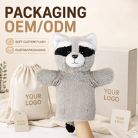 Fabricant de marionnettes à main en peluche personnalisées en polyester, poupée sur mesure, peluche super douce en Velboa, vente en gros, CE ASTM OEM ODM