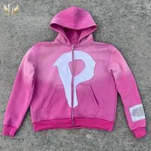 เสื้อฮู้ดผู้ชายผ้าฝ้ายเทอร์รี่ล้างกรด500GSM กันแดดกำหนดเองได้100% ปักลายคร็อป - Product Image 1