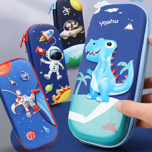 Pencil Case Kawaii Cartoon EVA School Pencil Cases Stationery 3D Space Pen Case Unicorn Students Supplies Pencil Box