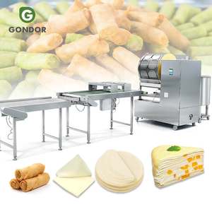 Máquina Automática Industrial China para la Producción de Hojas de Pan y Elaboración de Empanadas/Spring Rolls - Product Image 1
