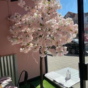 Ramo de novia SPR, mesa de boda, plantas verdes, flor de cerezo, glicinia, centro de mesa, limón, decoración <span class=keywords><strong>grande</strong></span>, árbol de flores artificiales - Product Image 1