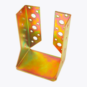 Q235 Yellow Single-Side Fence <strong>Post</strong> <strong>Bracket</strong> for Sliding Door Protection Secure Attachment Easy Install in Home &amp; Garden - Product Image 5