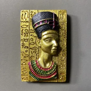 Harz 3D mexikanischen Kühlschrank Magnete Mexikaner al Mayoreo Königin Nofretete von Ägypten