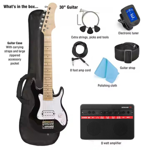 Kit de guitare électrique pour débutants HUASHENG 30 pouces, bonne qualité, accessoires d'instruments de musique fabriqués en usine OEM - Product Image 2