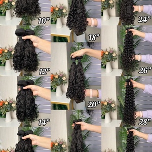 ผมต่อแบบเวฟน้ำ ขายส่ง 9a ยอดนิยม น้ำหนัก 100 กรัมต่อแพ็ค ผมแท้ 100% แบบ Super Double Drawn - Product Image 6