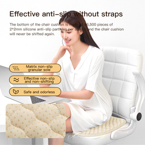 Cojín de asiento en forma de U de poliéster antideslizante para uso en oficina y hogar - Product Image 5
