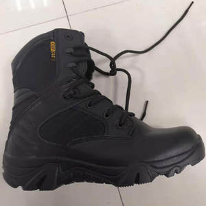 Bottes de combat tactiques pour hommes, chaussures d'hiver pour camouflage, prix bas, semelle en caoutchouc, daim du désert, nylon, bout rond, cuir véritable, maille - Product Image 5