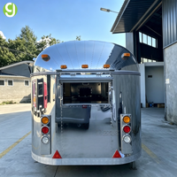 Cuisine mobile entièrement équipée Goeasy, chariot de restauration rapide pour pizzas, hot-dogs, glaces, tacos, café, boissons, remorque de bar