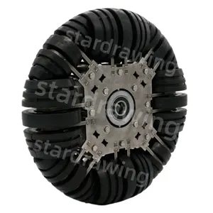 S-S 254mm omni רובוט כיוונית גלגל לכיסא גלגלים חשמליים