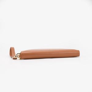 Bolso de Mano Tipo Clutch Delgado de Media Luna para Mujer, Diseño Chino 2022, Cierre de Cremallera, Largo, Impermeable, Marrón Vintage de Lujo - Product Image 5