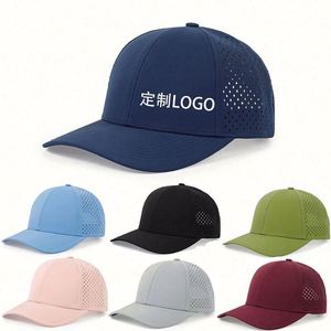 Gorra de Béisbol de 5 Paneles, Impermeable, Perforada, de Alta Calidad, para Negocios, con Logotipo Bordado Personalizado y Grabado Láser, al por Mayor y en Stock - Product Image 1