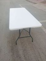 Table pliante en plastique portable rectangle extérieur de haute qualité table pliante en plastique pour banquet de mariage pique-nique camping