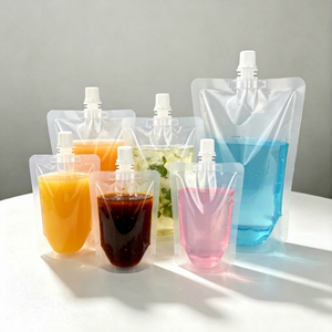 Bolsa de recarga práctica con boquilla visible de 200 ml para viajes turísticos, para envasar jabón líquido y cosméticos. - Product Image 1