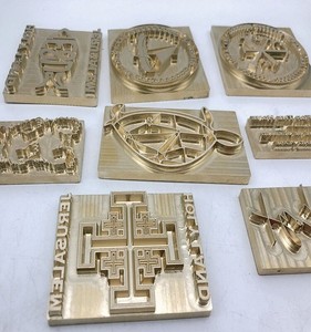 Matrice de gravure en cuivre pour personnalisation de logo, estampage à chaud sur cuir, estampage à chaud, matrice de marquage à chaud, matrices de chiffres, matrice de gravure sur mesure - Product Image 1