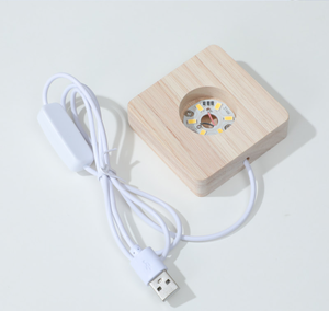 USB powered pha lê bóng cơ sở với đầy màu sắc thay đổi LED, tự động xoay ánh sáng & On/Off chuyển đổi - Product Image 4