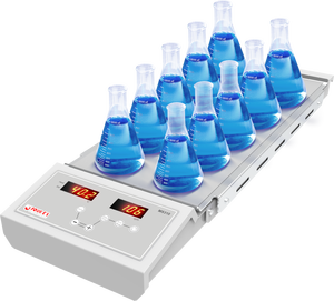 Erlenmeyer 플라스크를 위한 10 위치 마그네틱 핫플레이트 교반기 효율적인 실험실 난방기기 - Product Image 3