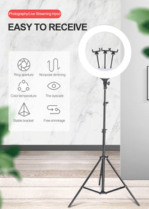 Anneau lumineux LED à <span class=keywords><strong>prix</strong></span> réduit, 18 "avec support <span class=keywords><strong>de</strong></span> téléphone, anneau lumineux <span class=keywords><strong>de</strong></span> maquillage <span class=keywords><strong>de</strong></span> bureau à intensité variable, parfait pour la diffusion en direct, TikTok - Product Image 5