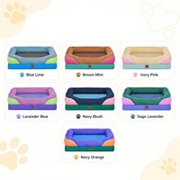 Grand lit orthopédique pour chien imperméable avec rebord 360° en mousse alvéolée, canapé douillet pour animaux, lavable, pour détaillants et usines sur mesure