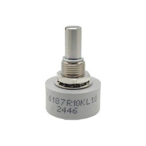 โพเทนชิโอมิเตอร์แบบหมุนพลาสติกนำไฟฟ้าแบบเส้นตรง 6187R5KL1.0LF 6187R10KL1.0LF 5K/10K 1W 360 องศา °   เซ็นเซอร์ตำแหน่งการหมุนแบบต่อเนื่อง - Product Image 4