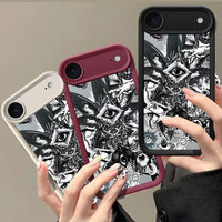 Coque souple en TPU avec motif œil du démon pour iPhone 8 Plus Air 17 13 Pro Max