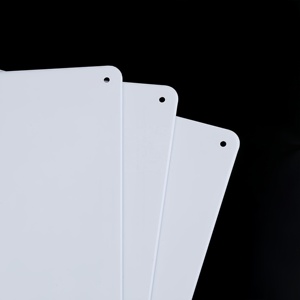 Op maat gemaakte blikken sublimatie blanks reclamebord met schroefgaten voor hittetransferdruk, geschikt voor hotels, kantoren en openbare ruimtes. - Product Image 4