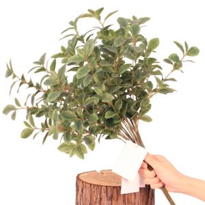 Plantes artificielles vertes, bonsaï vert avec plante succulente, fleur artificielle philodendron, 1 pièce - Product Image 1