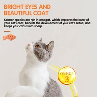 Biscuits de nettoyage dentaire pour chats de haute qualité, friandises pour chats en forme de poisson avec catnip et saumon, friandises naturelles et saines, 200g, saveurs mélangées