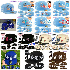 Casquette de baseball américaine entièrement fermée, style hip hop, à bord plat - Product Image 3