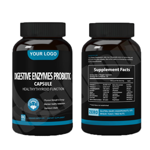 Cápsulas de enzimas digestivas probióticas vegetarianas soporte digestivo suplementos OEM - Product Image 1